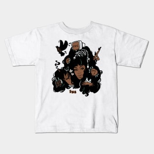 SZA The Soulful Melodies Of Social Consciousness Kids T-Shirt